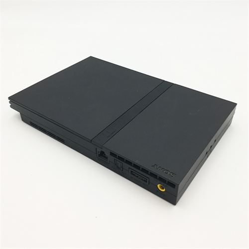 Playstation 2 Slim Sort Konsol - SNR AC3327388 (C Grade) (Genbrug)